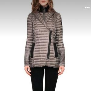 Rudsak Down and leather spring/autumn coat Sana in black